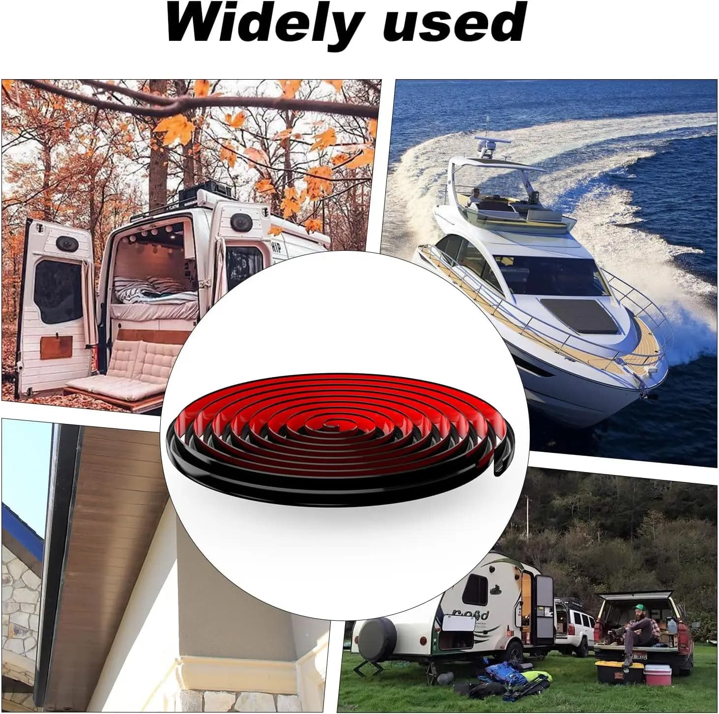 1 guide de gouttière en PVC en forme de J, pour évacuation des eaux de pluie | Pour voitures, fourgonnettes, caravanes, bandes de dérivation des eaux de pluie pour toit, flexibles en forme de J