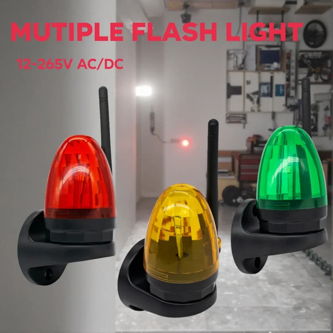 Lampe d'alarme extérieure pour porte de garage