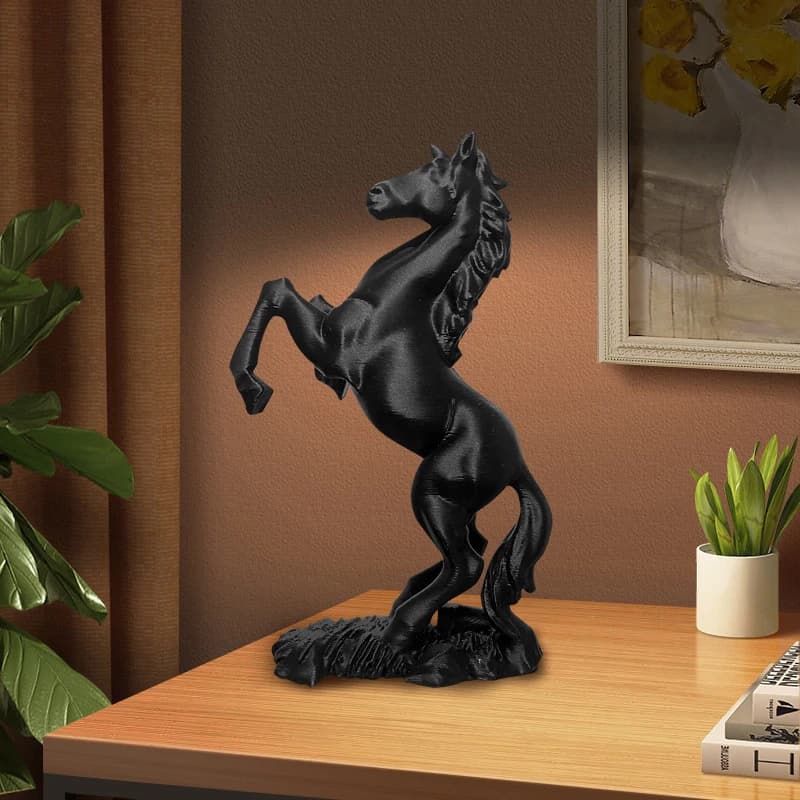 Symbole de réussite de l'année du cheval, ornement pour la maison et le bureau, décor artistique Animal moderne, Statue de cheval imprimée en 3D, Sculpture de Pegasus