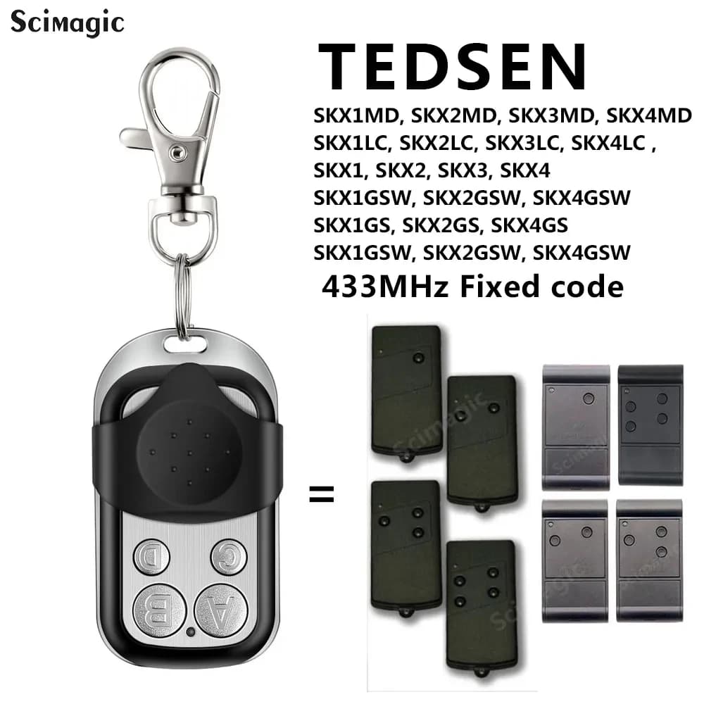 TEDSEN SKX1MD SKX2MD SKX3MD SKX4MD Télécommande 433.92Mhz Porte de garage