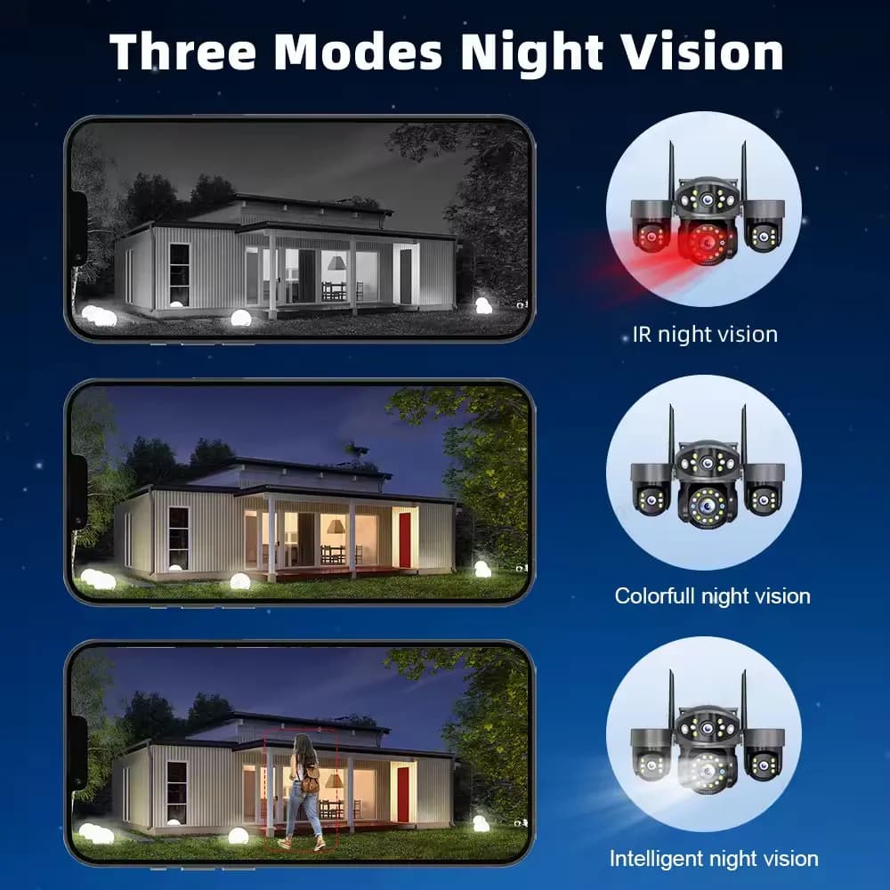 Caméra IP WIFI PTZ extérieure ANSVICAM 6K