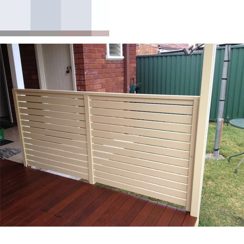 Clôture de confidentialité en aluminium pour jardin extérieur