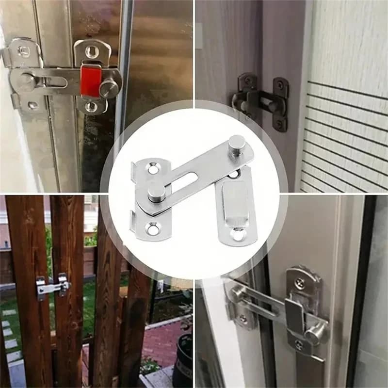 1 Pièce Loquet Coulissant en Acier Inoxydable pour Porte de Grange