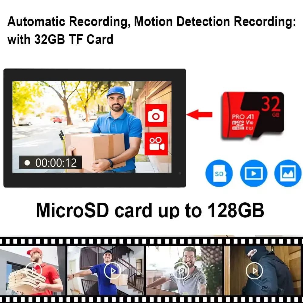 Interphone vidéo numérique 2 fils 7/10 pouces Tuya Smart WiFi