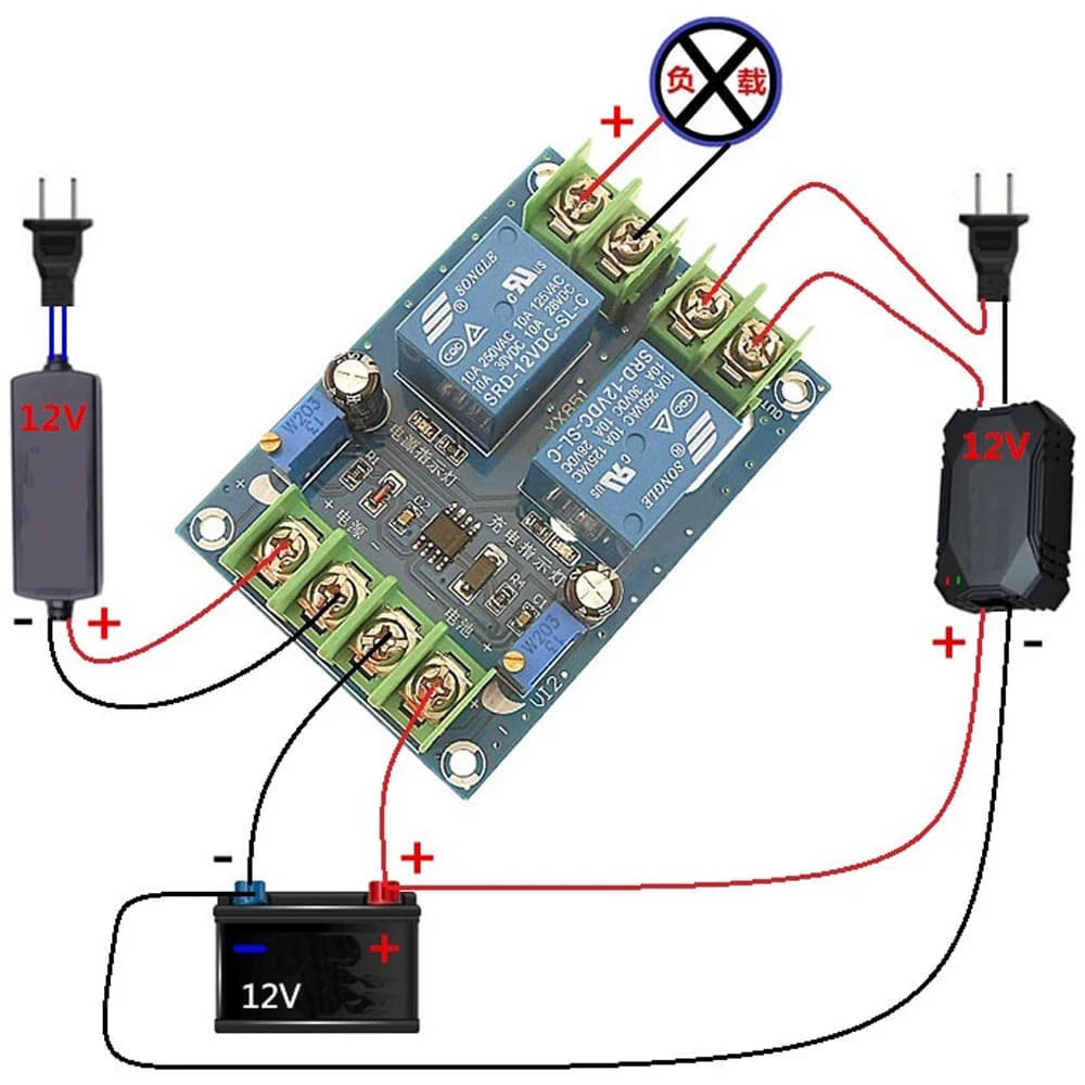 Module de commutation automatique d'alimentation 12V 10a