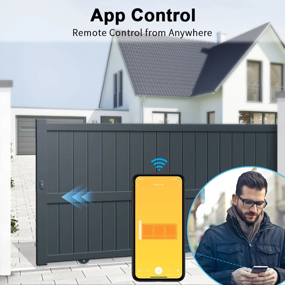 Module d'ouverture de portail coulissant intelligent RiooCubee Tuya Smart Life