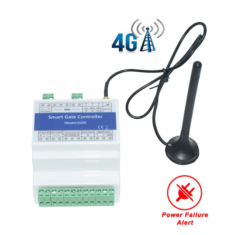Contrôleur d'ouverture de porte à distance GSM 4G