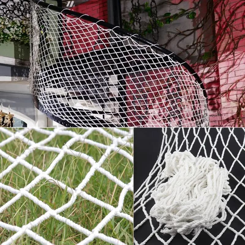 Filet de clôture de sécurité pour animaux de compagnie pour enfants, clôture de sécurité pour la maison, le balcon, les escaliers, le site de construction, la chute, la ULen nylon, la maille, la taill