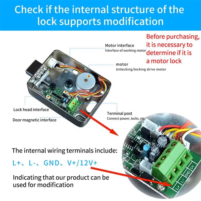 N75R-6X TTLOCK App Module de serrure électronique à distance