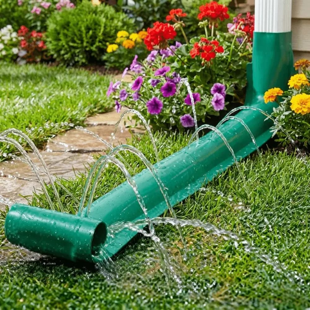 Extension de gouttière flexible en PVC pour éviter l'érosion et les éclaboussures, dispositif de drainage des eaux de pluie, stabilisé aux UV