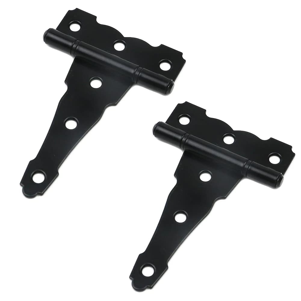 Charnières de porte de hangar noires classiques