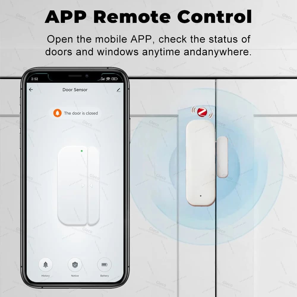 Capteur de porte fenêtre intelligent détecteur de Contact système d'alarme de sécurité vie intelligente maison