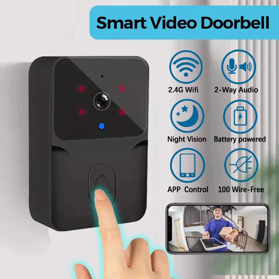 Sonnette vidéo WiFi sans fil pour téléphone