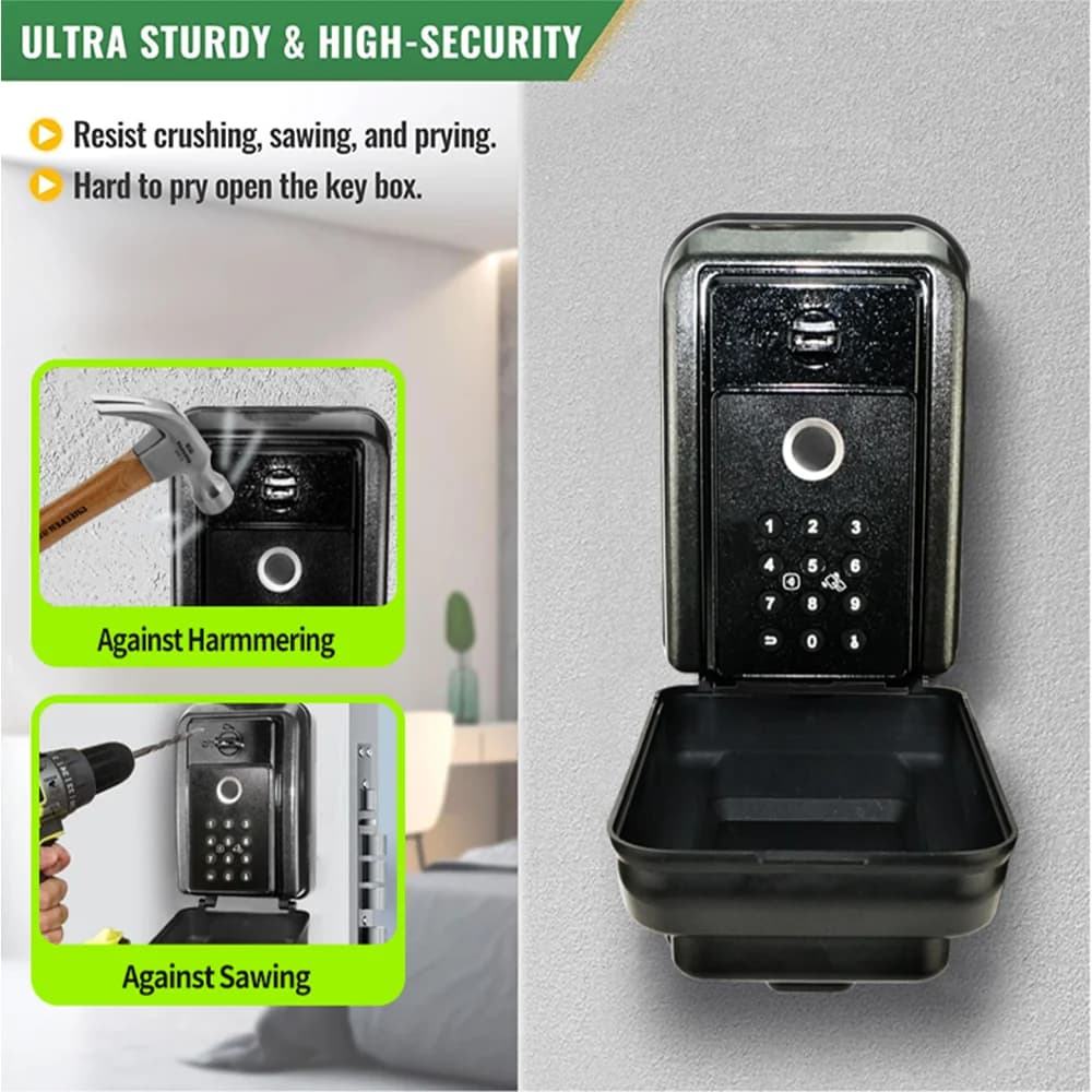 Tuya – boîte à clés intelligente Bluetooth, étanche IP65, protection de sécurité extérieure, boîte antivol murale pour le stockage des clés