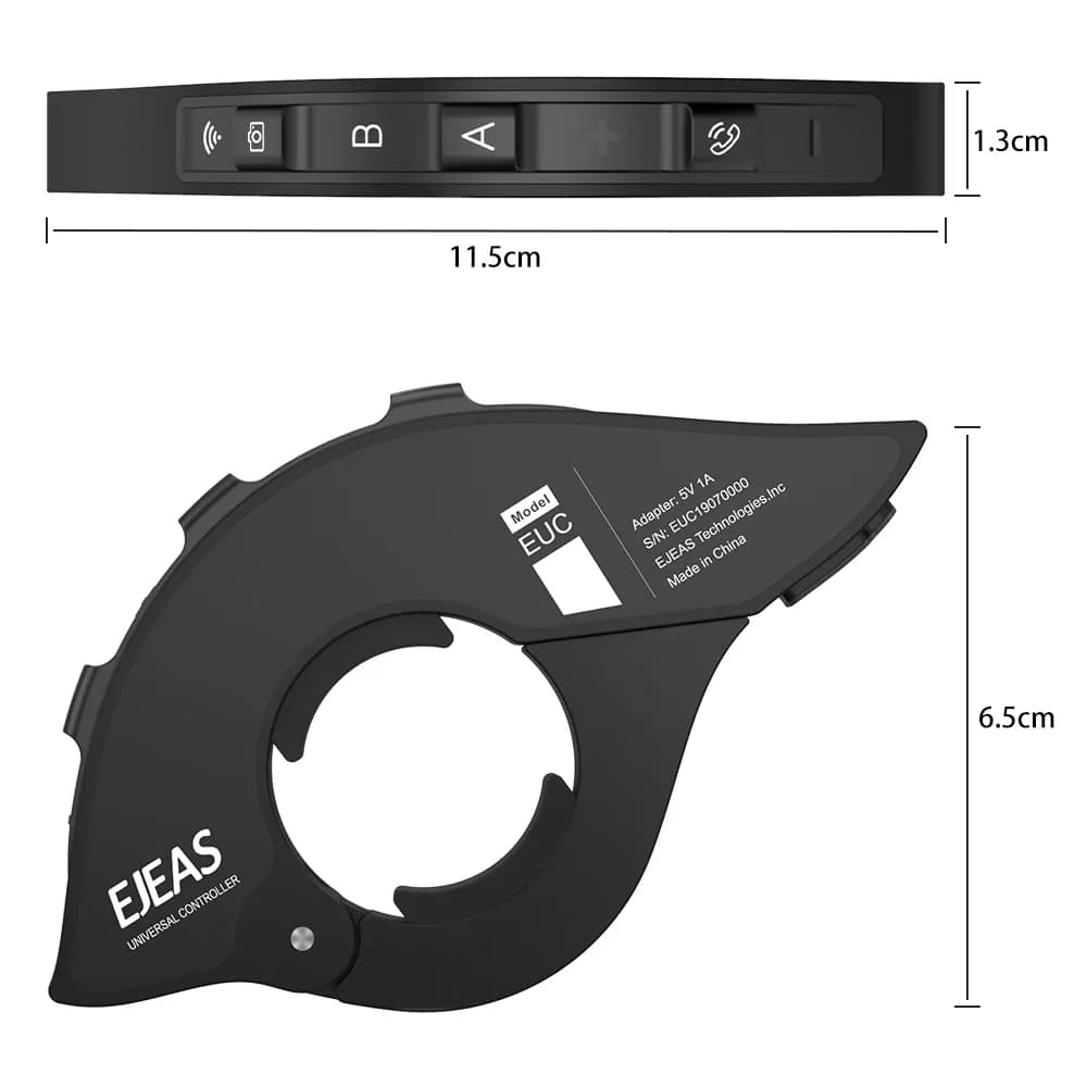 EJEAS EUC applicable aux modèles V6 Pro+/V4 Plus/Q8/Q7/Q2/MS8/MS20/K1/K1PRO/K1PRO+/V7, télécommande étanche pour guidon de moto