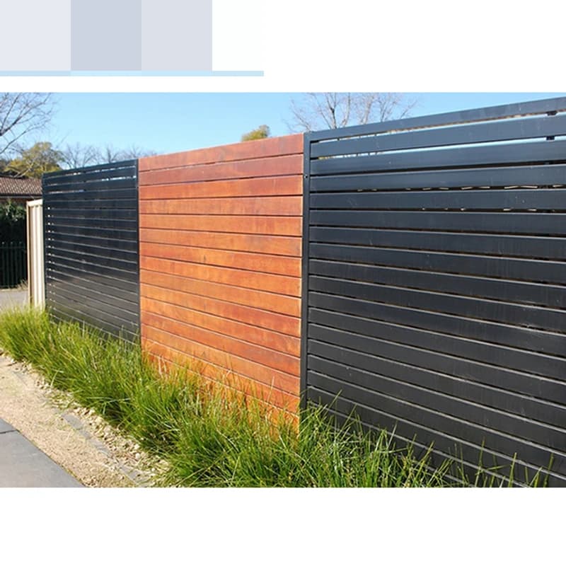 Clôture de confidentialité en aluminium pour jardin extérieur