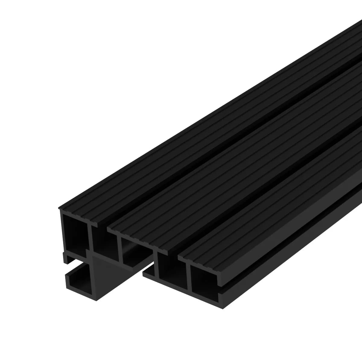 Clôture profilée en aluminium 600/800mm-supports coulissants à fente sur rail en T