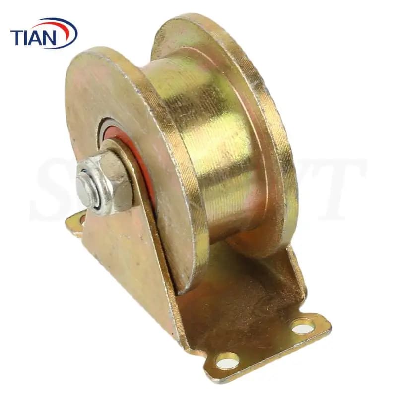 Roue pivotante robuste : diamètre 80 mm, roue à rainure UV de 2,5 mm et support pour clôture coulissante de patio, portail d'usine
