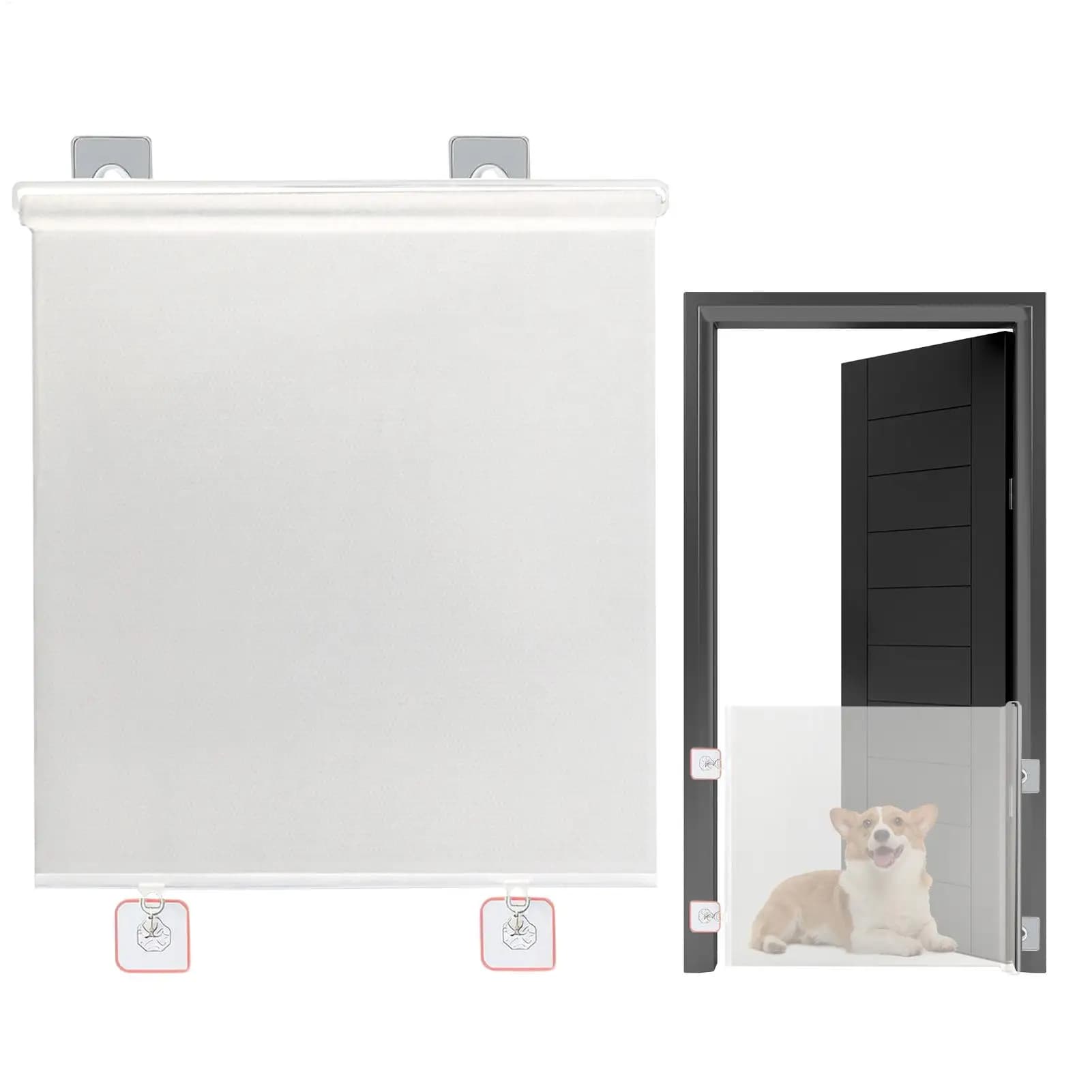Barrière pour chien, barrière pour chiot, clôture rétractable pour chien, barrière large sans perçage, écran de sécurité pour animaux de compagnie, sécurité enfant pour couloirs, escaliers, entrées