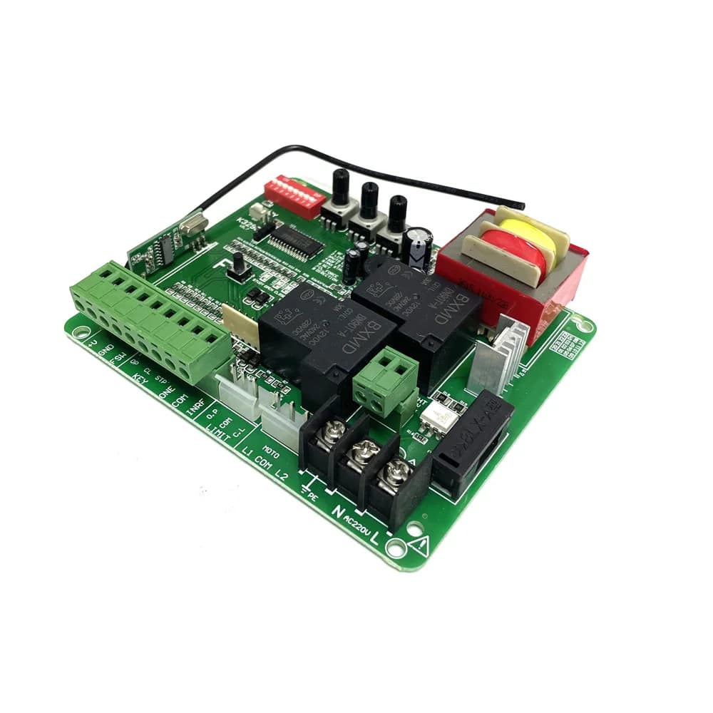 Carte de circuit imprimé (PCB) de contrôleur de moteur d'ouvre-porte coulissante K329E à démarrage progressif (sans fonction NO)