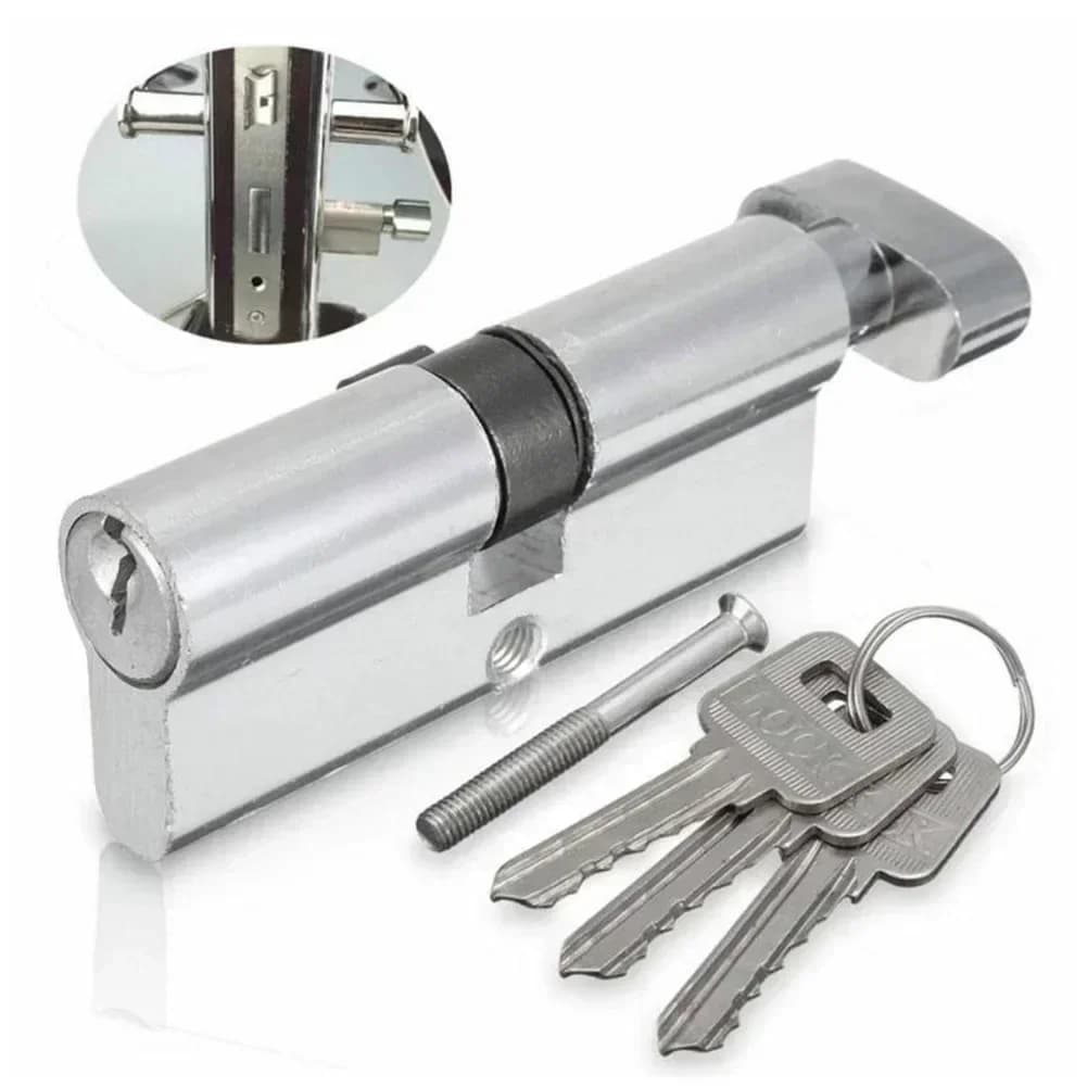 Cylindre de serrure de porte en aluminium