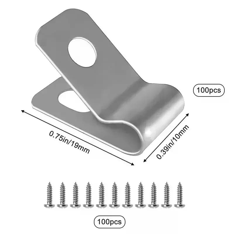 Pinces de clôture en aluminium