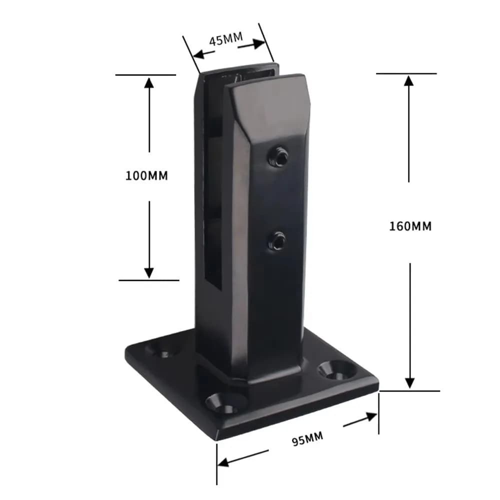 Support multifonctionnel en acier inoxydable pour clôture