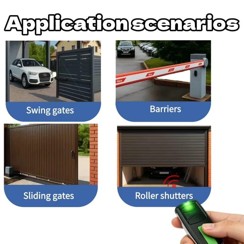 Télécommande de garage 433.30 433.92 434.54MHz à code roulant pour E960M E940M E950M E945M E943M Security+2.0