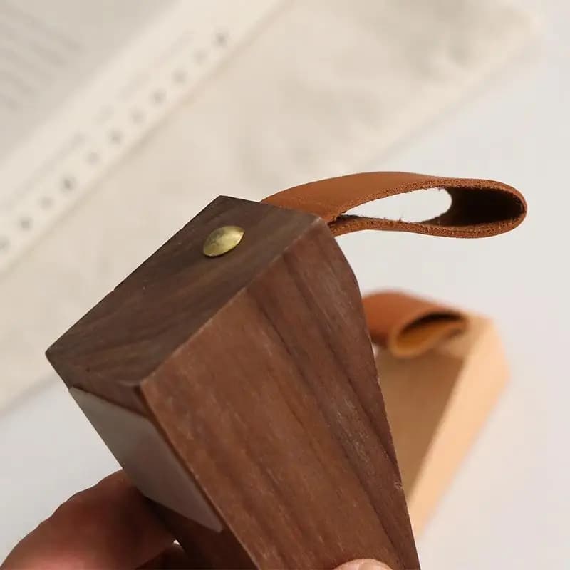 1 pièce Butée de porte en bois massif