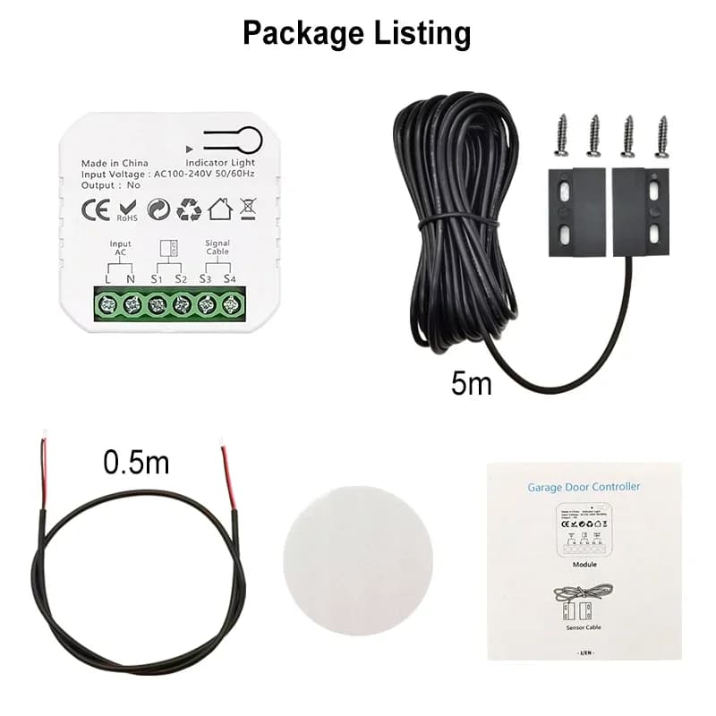 Contrôleur intelligent Wi-Fi pour ouvre-porte de garage coulissant