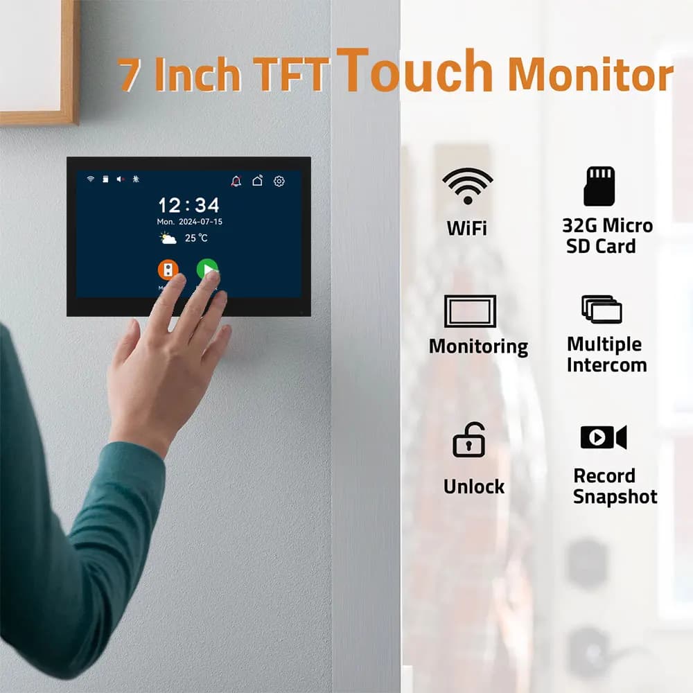 Nouveau système d'interphone vidéo Wi-Fi Tuya à 2 fils