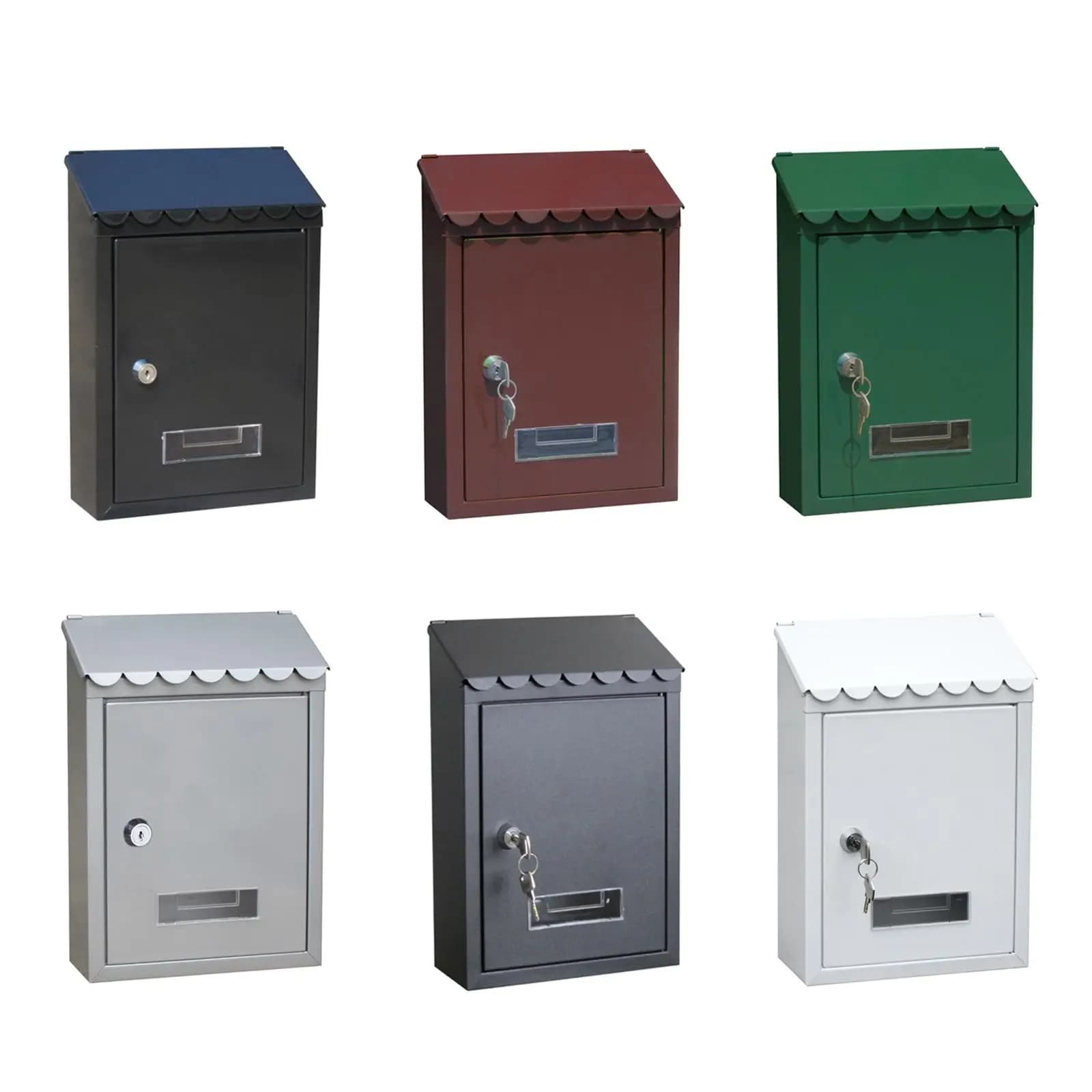 Boîte aux lettres sécurisée 22x6.5x30cm pour maison