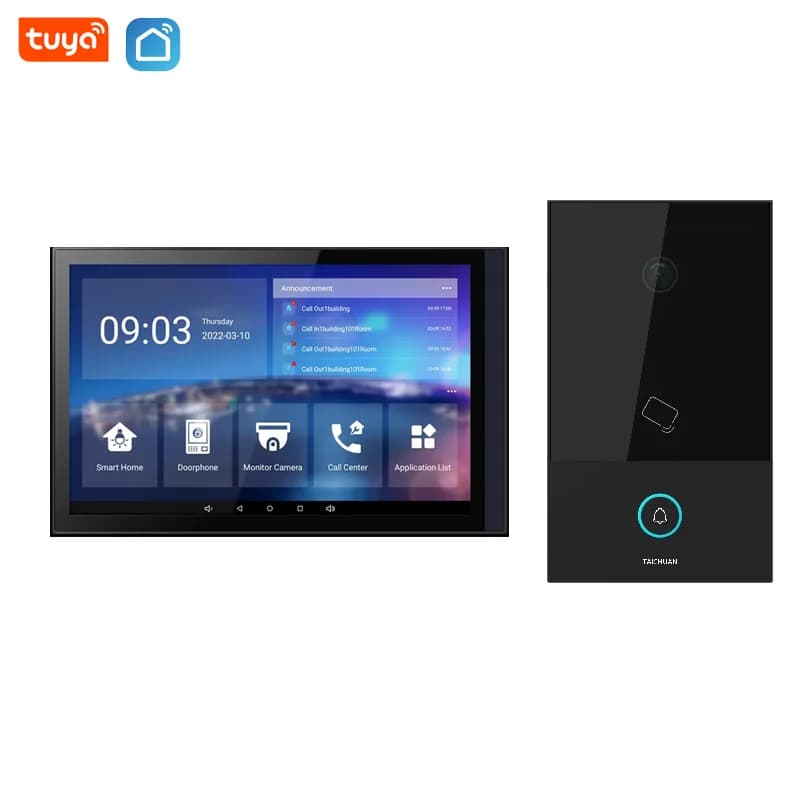 Tuya-Visiophone filaire avec écran LCD TFT