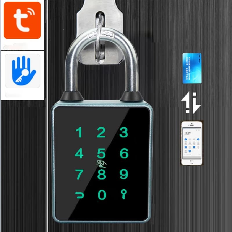 EGFirtor-Serrure de porte électronique intelligente TTLOCK, carte Tuya Andrea IC, RFID, clé de mot de passe, voie de déverrouillage NDavid, étanche IP65, Bluetooth