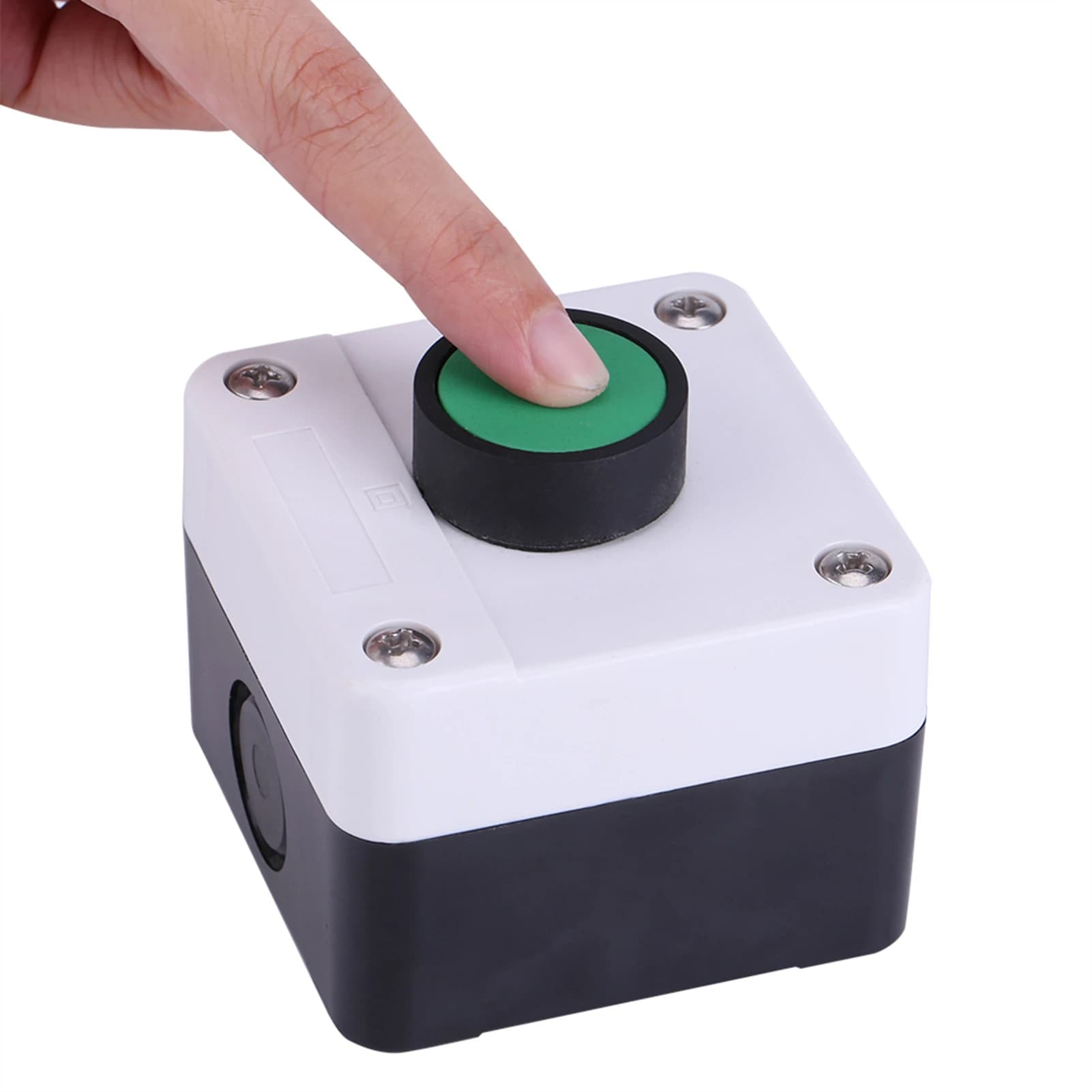 Interrupteur à bouton-poussoir vert IP54, résistant aux intempéries, boîte de commande à un bouton pour ouvre-porte ABS