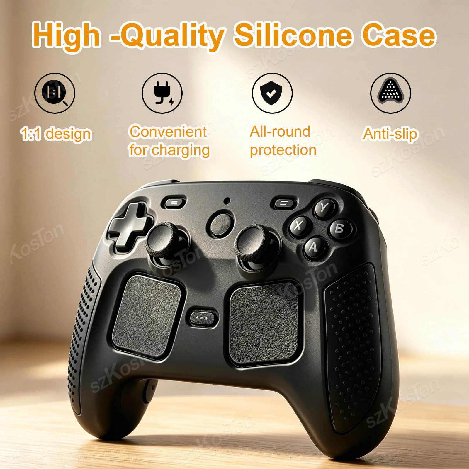 Étui de protection en silicone pour Steam Controller 2, coque antidérapante et antichoc, protection intégrale pour Steam Controller 2