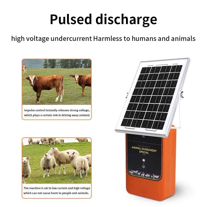 Électrificateur solaire 2026 pour clôture électrique animale (bovins