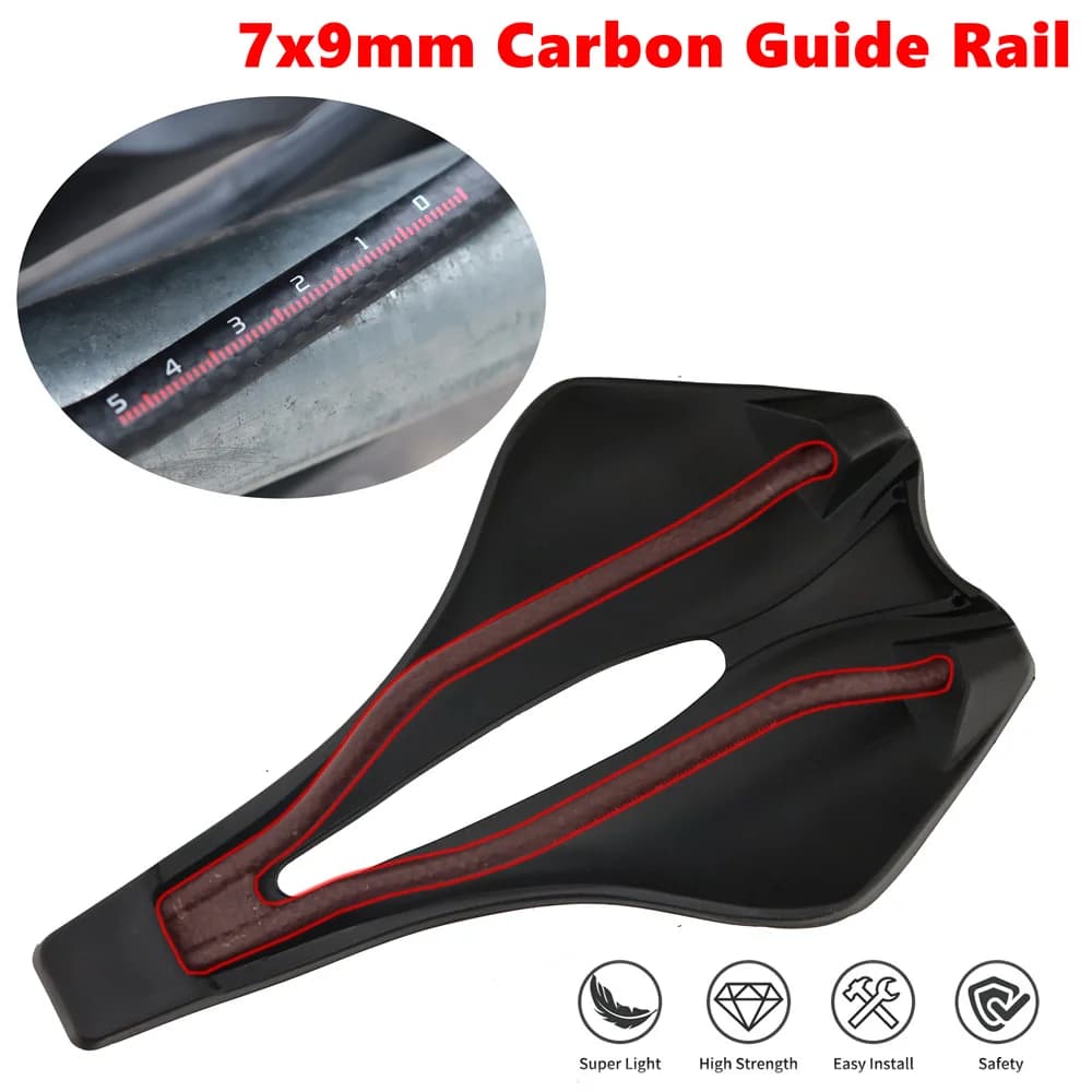 KOCEVLO Dimension 143 selle en carbone ultralégère 120g respirant confortable coussin de siège vélo course selle Rails en carbone
