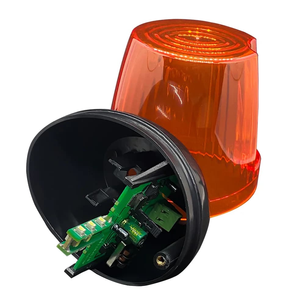 Lampe clignotante LED AC DC 12-265V pour portail battant/coulissant