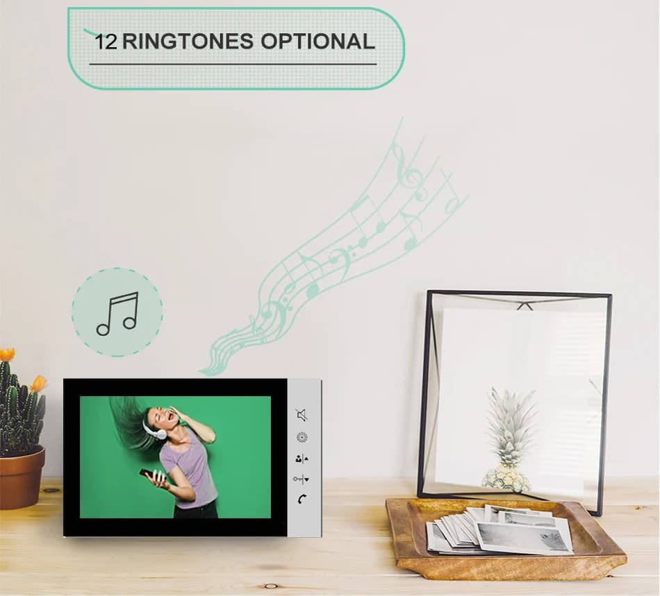 Interphone vidéo de 7 pouces