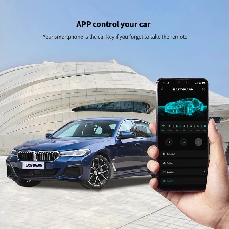 Module de commande sans fil par application pour smartphone pour entrée sans clé et démarrage du moteur – fonctionne avec le kit EC002/EC211 (ne peut pas être utilisé seul)