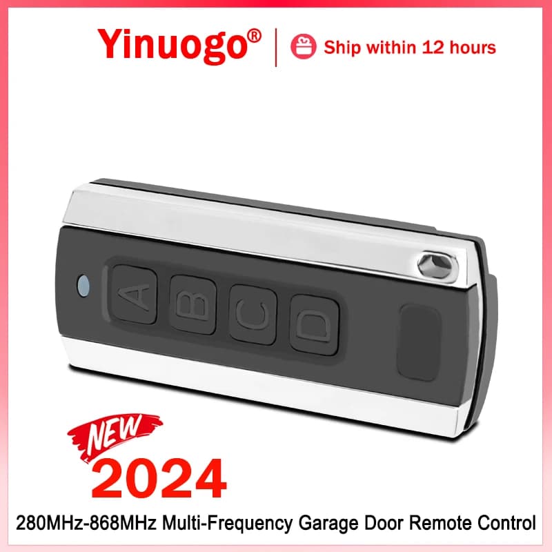 Ouvre-porte de Garage télécommandé multifréquence électrique 280-868MHz 4 en 1 émetteur manuel
