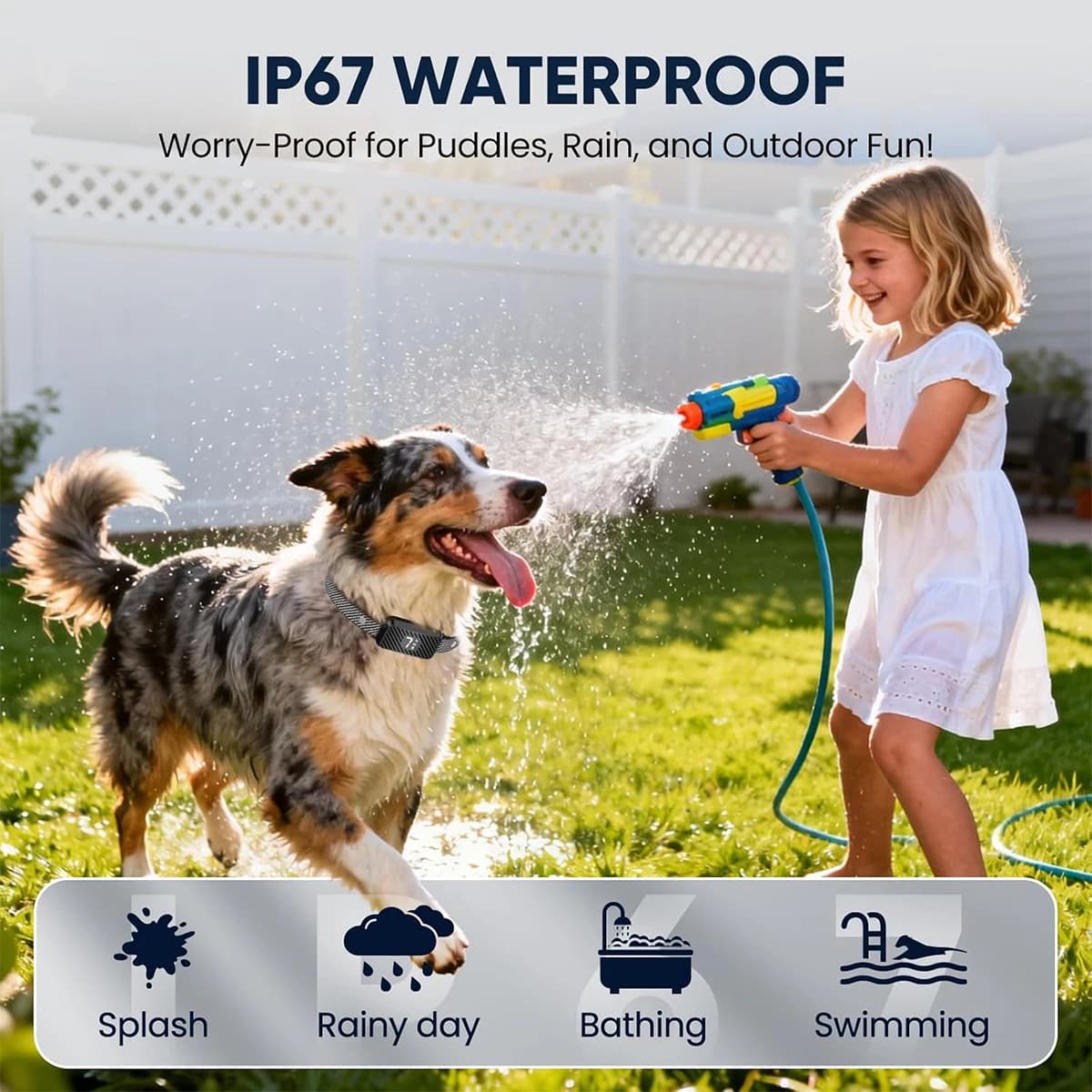 Collier anti-aboiement pour chiens de grande, moyenne et petite taille, collier anti-aboiement efficace, collier anti-aboiement intelligent, collier anti-aboiement rechargeable avec 7 niveaux