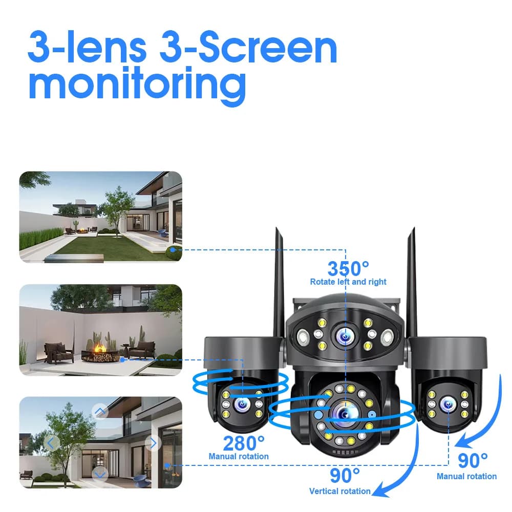 Caméra IP WIFI PTZ extérieure ANSVICAM 6K
