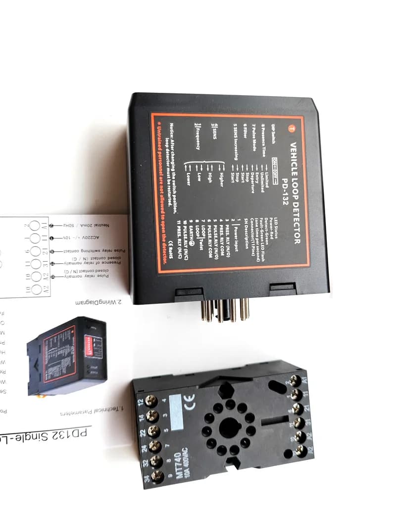Détecteur de boucle de véhicule multi-tension PD132