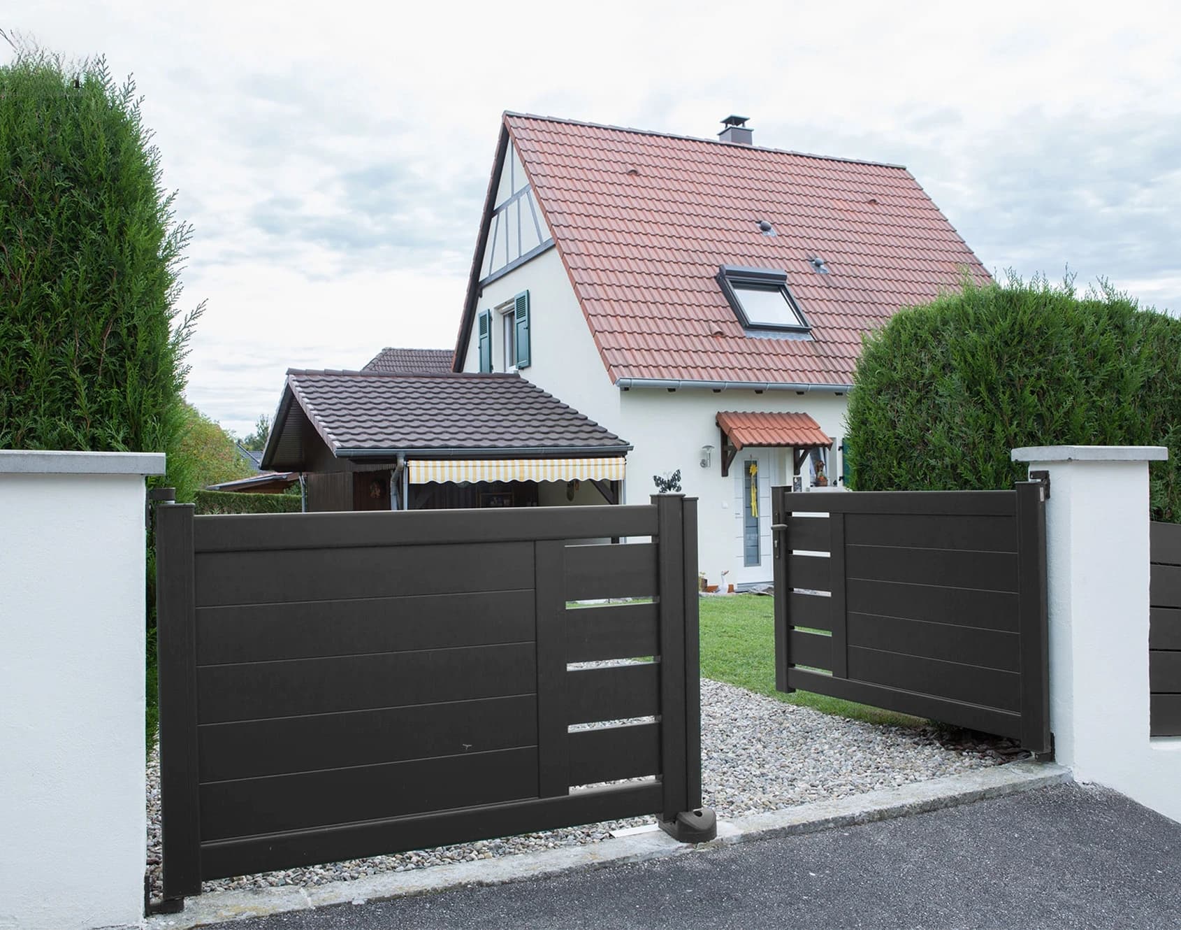 Porte de jardin en aluminium