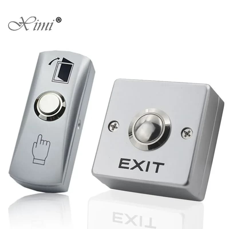 Bouton de sortie de porte en alliage de zinc, interrupteur poussoir pour système de contrôle d'accès aux portes, pour ouvrir la porte