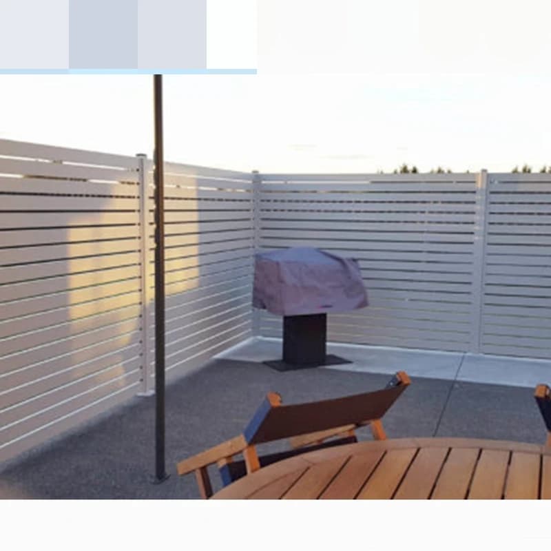 Clôture de confidentialité en aluminium pour jardin extérieur