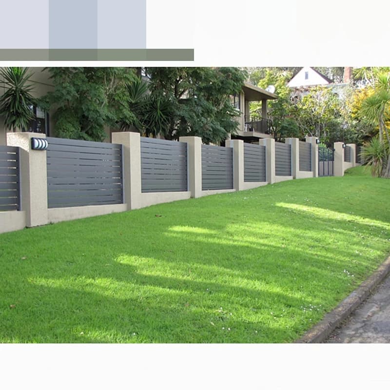 Clôture de confidentialité en aluminium pour jardin extérieur