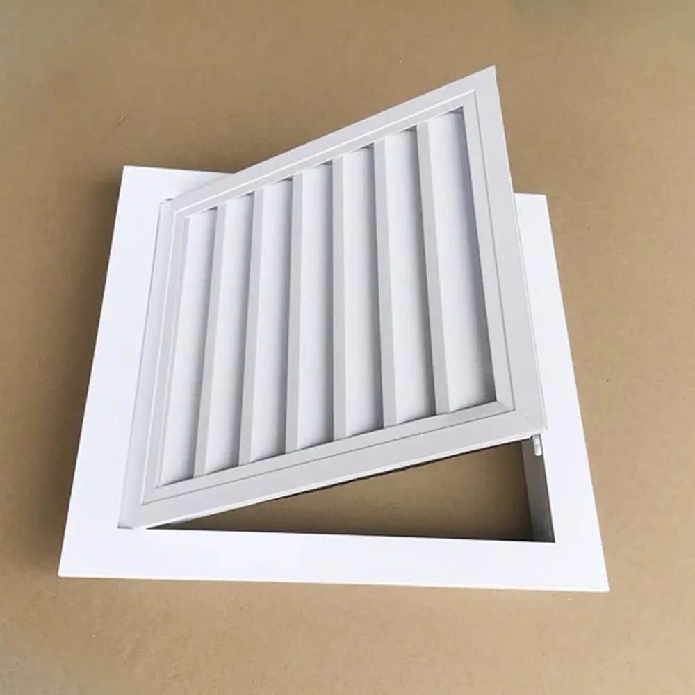 Nouveau Grille de Ventilation en alliage d'aluminium carré blanc gril d'air de retour avec Grille de Ventilation en maille murs extérieurs
